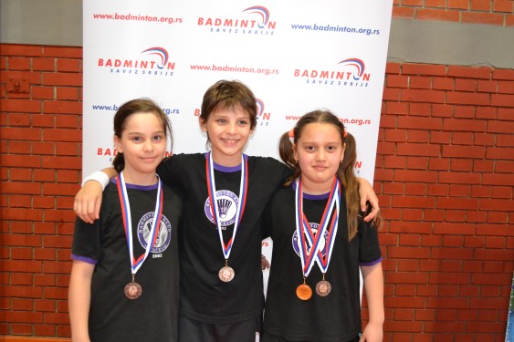 Osvajačice medalja na Prvenstvu Srbije za juniore 2015.